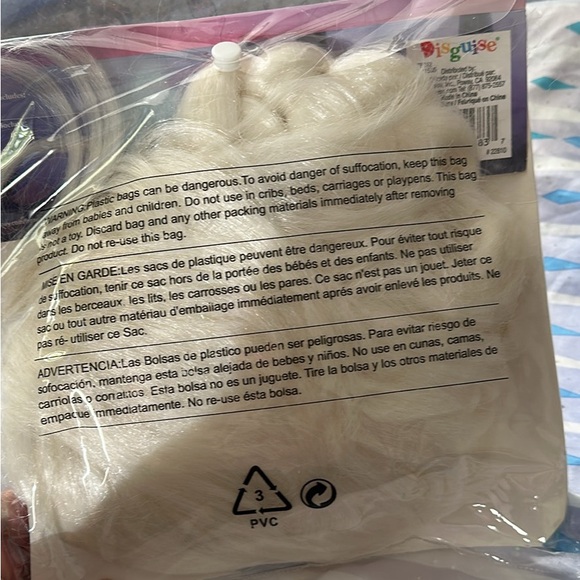 Disney Frozen Elsa Dress and Wig Halloween Costume or Dress up girls size 4-6 - Picture 3 of 5